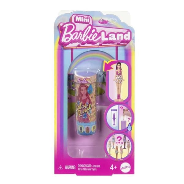 BARBIE Mini-BarbieLand Color Reveal Doll - 1,5" docka - Barbie - JCR08