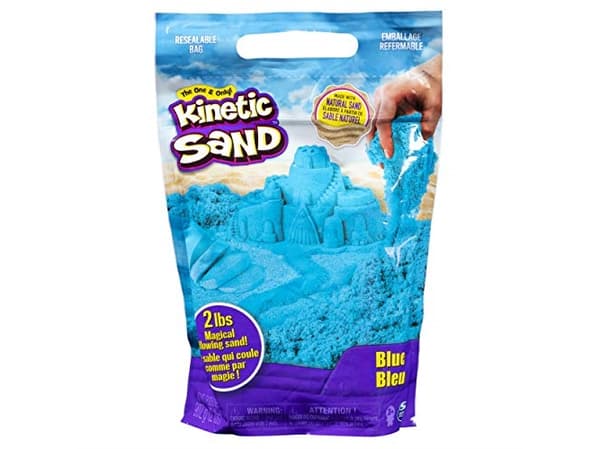 Kinetic Sand , The Original Moldable Sensory Play Sand, Blue, 2 lb. Resealable Bag, Ages 3+