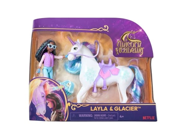 Unicorn Academy Doll & Unicorn - Layla & Glacier
