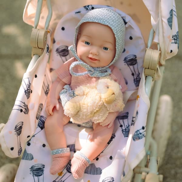 WOOPIE ROYAL Babydocka 36 cm i Kläder med Matningstillbehör för Nallebjörnar