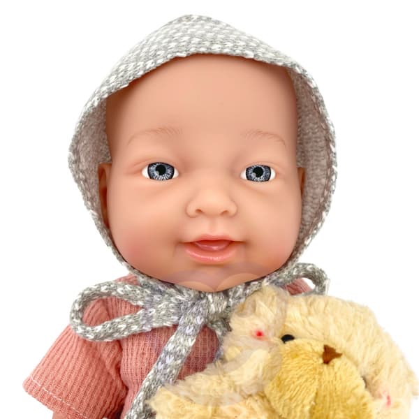 WOOPIE ROYAL Babydocka 36 cm i Kläder med Matningstillbehör för Nallebjörnar