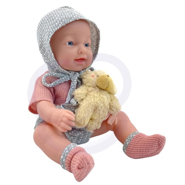 WOOPIE ROYAL Babydocka 36 cm i Kläder med Matningstillbehör för Nallebjörnar