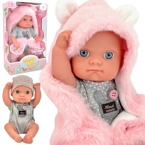 WOOPIE ROYAL Första Baby Docka med Kanin Filt 23 cm