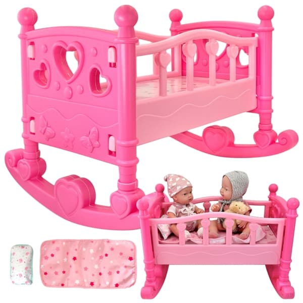 WOOPIE ROYAL Rosa Docka Vagga