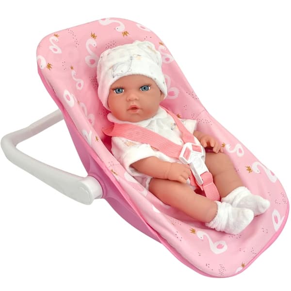 WOOPIE ROYAL Baby Docka Set 30.5 cm + Rosa Bärare