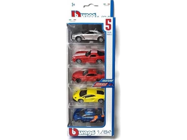 Bburago 1:64 5-pakning