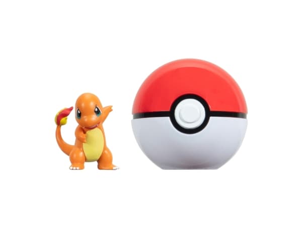 POKEMON CLIP N GO CHARMANDER WITH POKE BALL