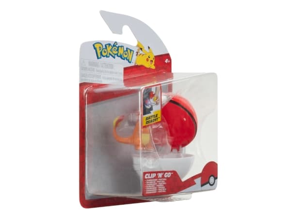 POKEMON CLIP N GO CHARMANDER WITH POKE BALL
