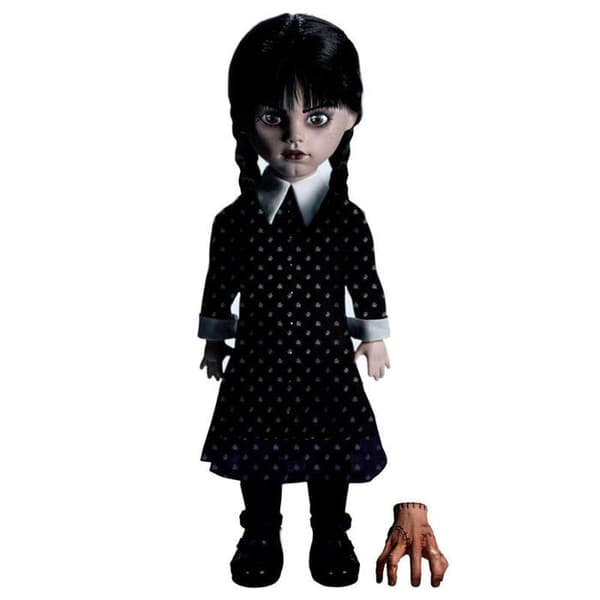 Docka - Mezco Toyz - Wednesday The Living Dead - Svart - Fina detaljer - Flexibla leder