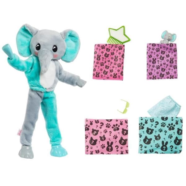 Barbie - Barbie Cutie Reveal Elephant - Docka - Ålder 3+