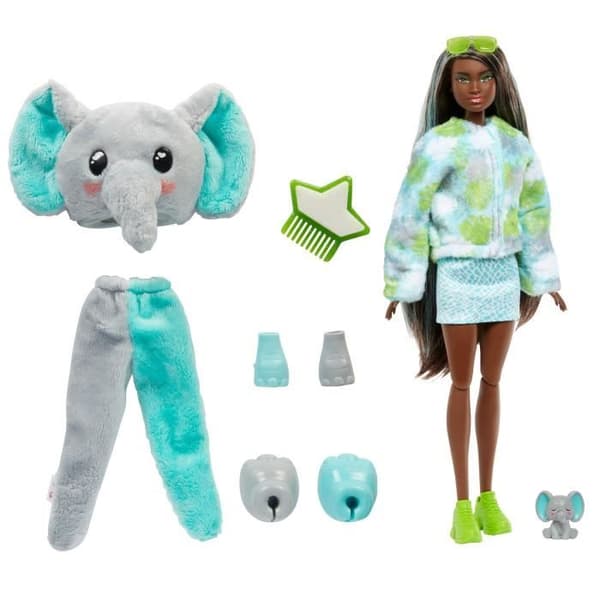 Barbie - Barbie Cutie Reveal Elephant - Docka - Ålder 3+