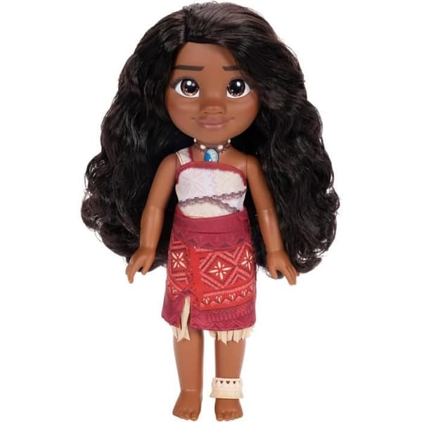 Poupé Vaiana 35 cm - Disney - Vaiana 2 - Rörlig - Sidenlena Hår - Polynesisk Dress