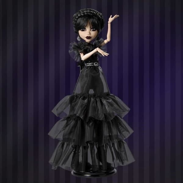 Monster High-Wednesday Addams i Ball Outfit-Doll - Monster High - HXJ03