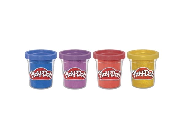 Play-Doh 4 Pack Specialty 340 g - Shimmery Metalli
