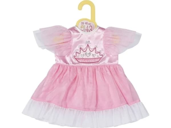 DUKKETILBEHØR - DOLLY MODA PRINSESSE KJOLE 43 CM