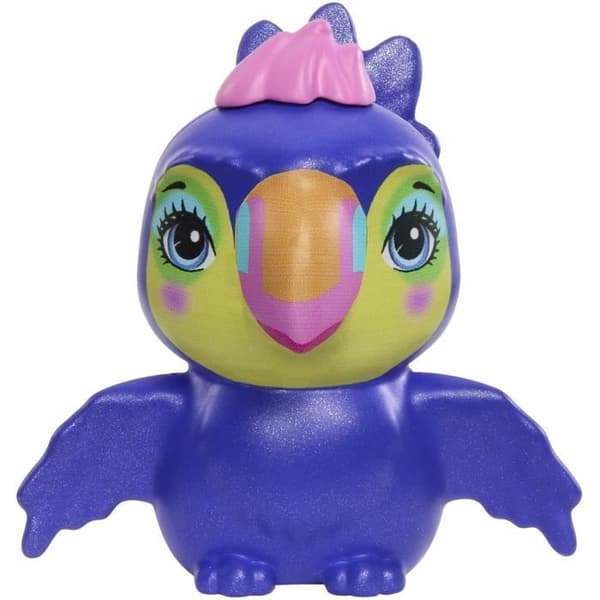 Enchantimals Sunshine Beach-Trippi Toucan och HRX83 dockfigur