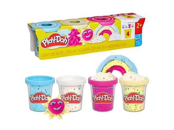 Play-Doh 4 Pack Specialty 340 g - Confetti Fun