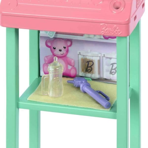 Barbie-Coffret Barbie Pédiatre-Docka Blond Och Docka Bebis - 3 år+- JCR72