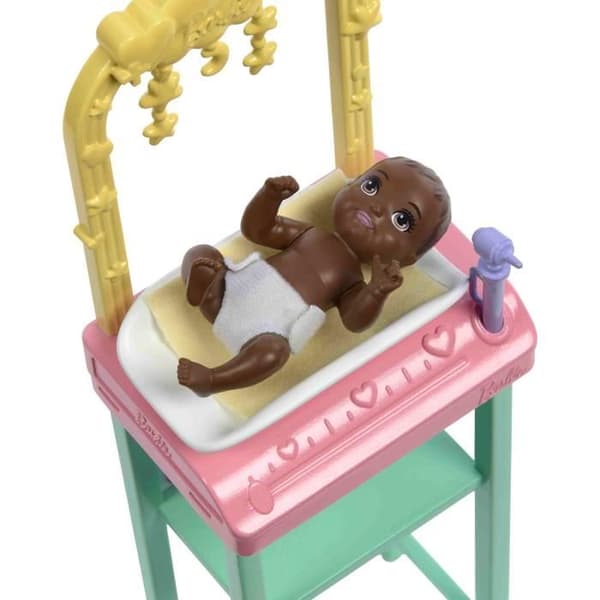 Barbie-Coffret Barbie Pédiatre-Docka Blond Och Docka Bebis - 3 år+- JCR72