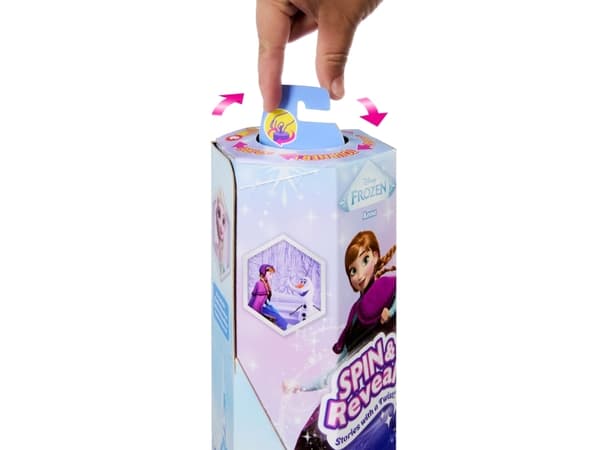 Disney Frozen SPIN & REVEAL Anna, Motedukke, Jente, 3 år, Jente, Flerfarget