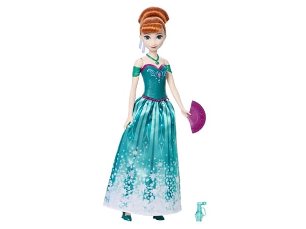 Disney Frozen SPIN & REVEAL Anna, Motedukke, Jente, 3 år, Jente, Flerfarget