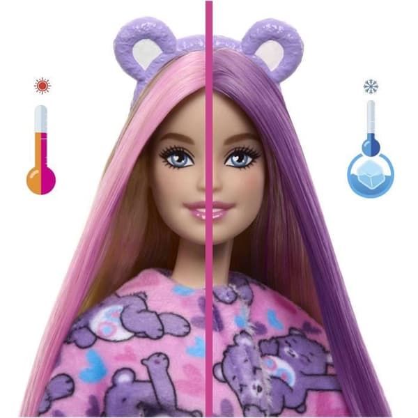 Poupé Barbie Cutie Reveal Bisounours Tougentille Mauve - 3 år+- JCN94