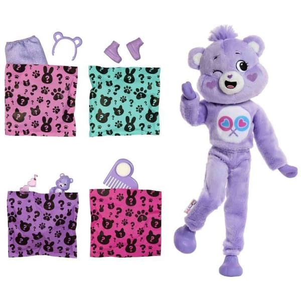 Poupé Barbie Cutie Reveal Bisounours Tougentille Mauve - 3 år+- JCN94