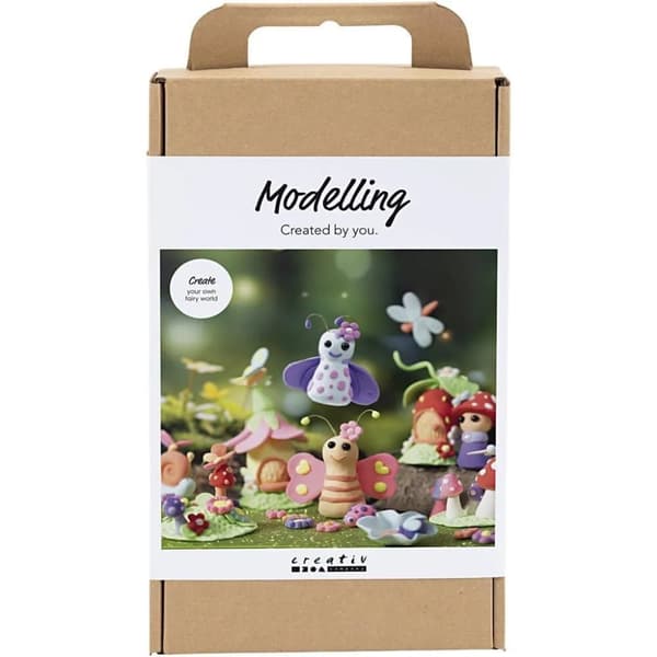 DIY KIT MODELLERA, ÄLVA, PASTELLFÄRGER.