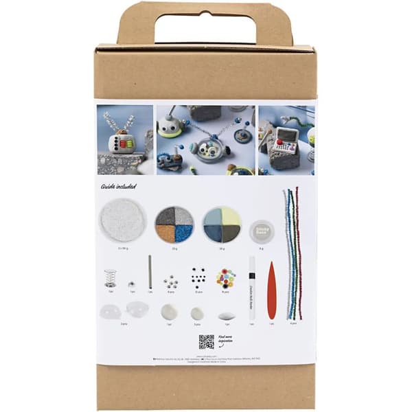 DIY KIT MODELLERA, ROBOT, BLÅ, GRÅ, RÖD.