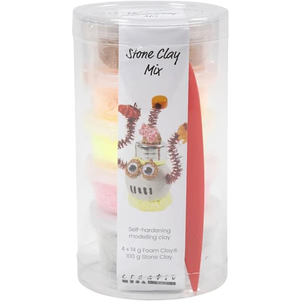 STONE CLAY MIX, RÖD/ORANGE HARMONI