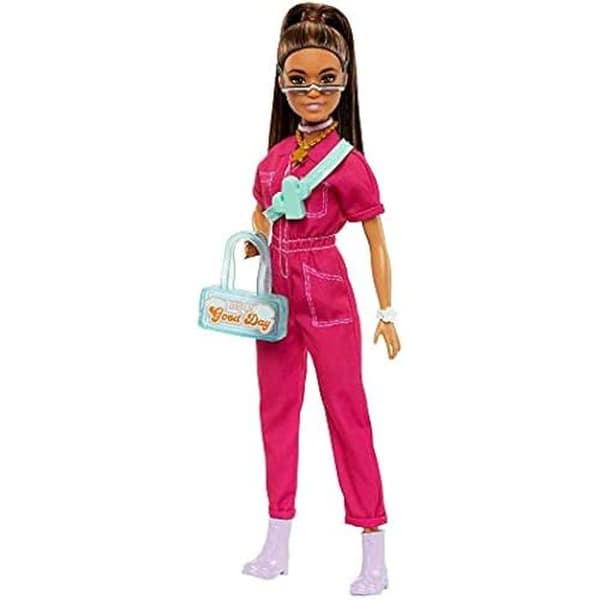 Docka Mannequin - BARBIE - Barbie Docka Mannequin - Rosa Overdel - Trendiga Tillbehör - Valp Inkluderad