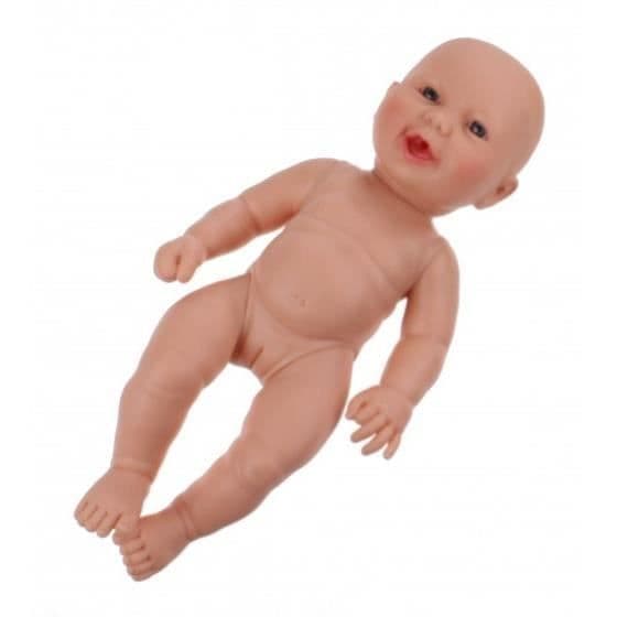 Babydocka - Berjuan - Nyfödd - 30 cm - Vinyl - Nude färg