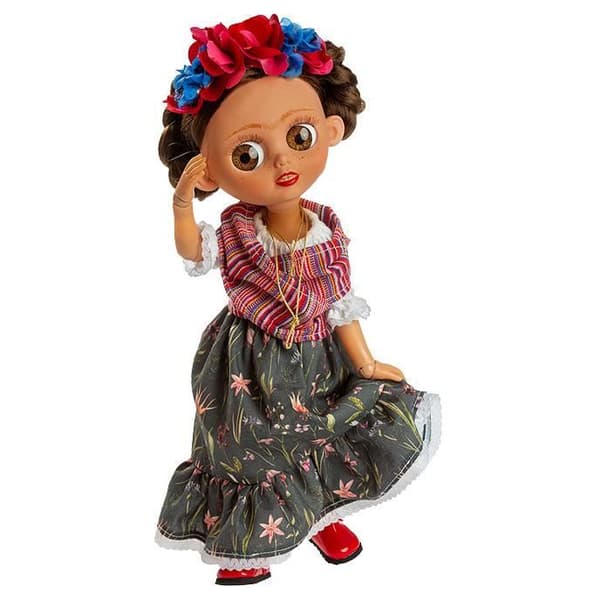 Berjuan tonårsdocka Biggers Frida tjejer 35 cm röd/grön