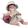 Miniatyrbild 2 av 2: Pipe Explorer Newborn Doll - ANTONIO JUAN - 42 cm - Utflyktstillbehör ingår