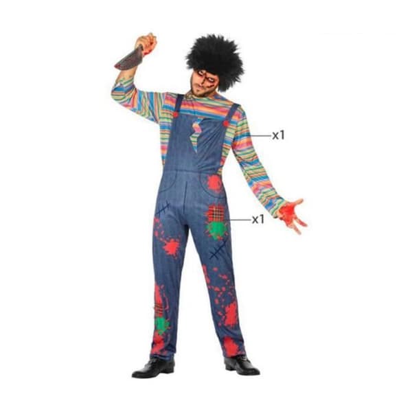 Kostym Väntar - BigBuy - Djävulsk Docka - 100% Polyester - Festlig Atmosfär - Man