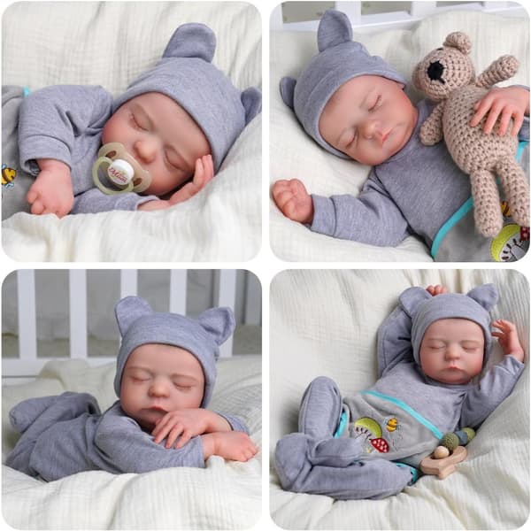 Livliknande Reborn Baby Docka, 17 Tum, Anatomiskt Korrekt, Säkert Vinylmaterial
