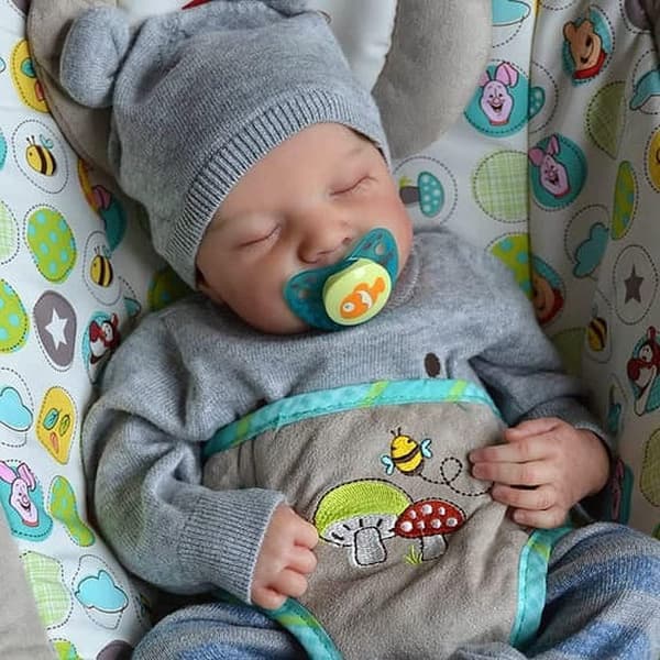 Livliknande Reborn Baby Docka, 17 Tum, Anatomiskt Korrekt, Säkert Vinylmaterial