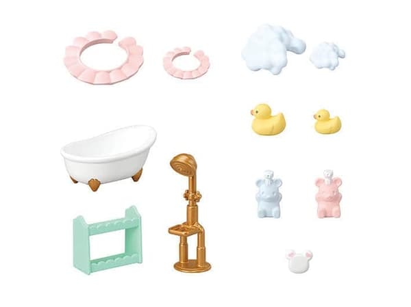 Sylvanian Families Bath Time Bubble Siblings