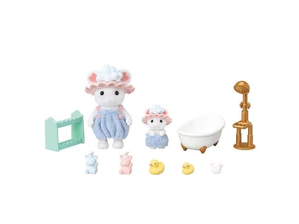 Sylvanian Families Bath Time Bubble Siblings