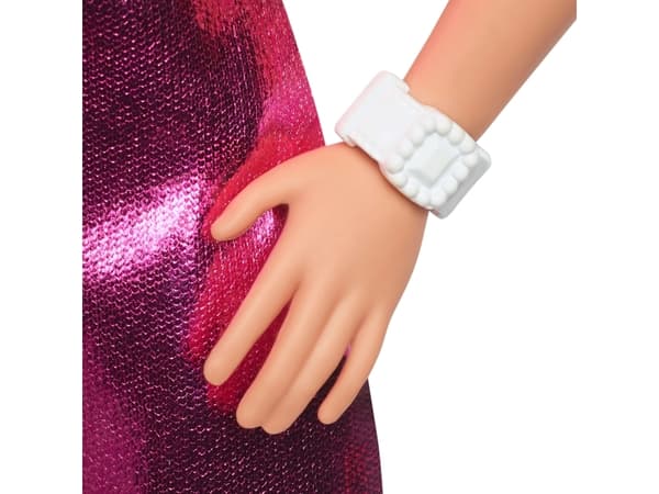 Barbie Fashionista Doll Pink Dress Heart Cutout