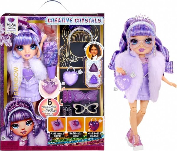 MGA Rainbow High Creative Crystals Violet (121404-EUC)