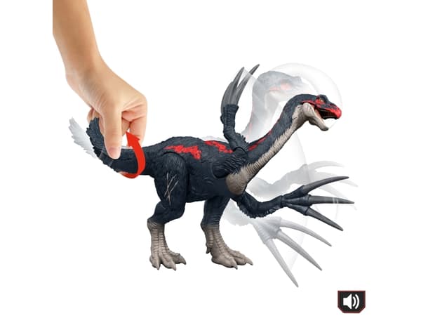 Jurassic World SLASH ''N ROAR Therizinosaurus, 4 År, Flerfarvet