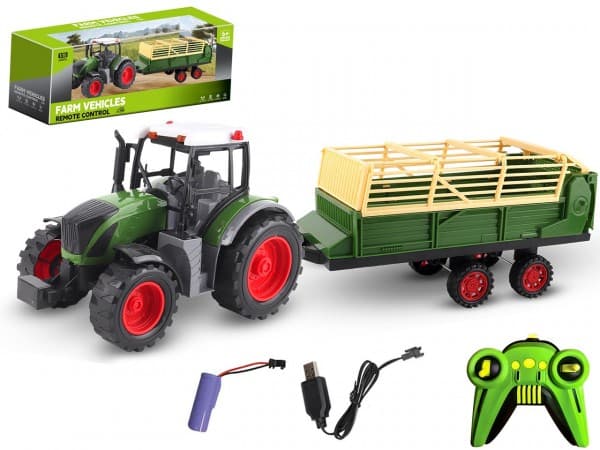 Madej R/C tractor with trailer, USB charging