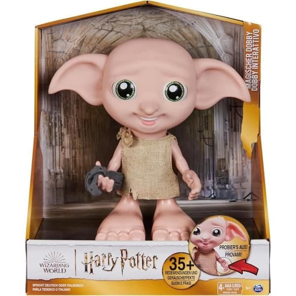 Interaktiv docka - Spin Master - 6069165 - Dobby - 30 ljud - 21,6 cm