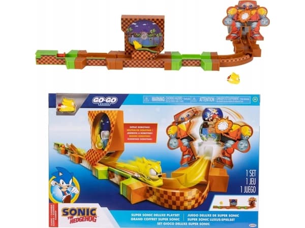 Jakks Pacific Sonic the Hedgehog Go Go Racers Deluxe Playset
