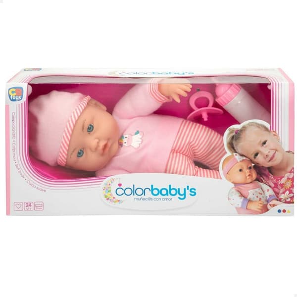 Baby Dukke Colorbaby 22 x 32 x 9,5 cm 6 enheder