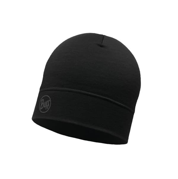 Buff Merino Wool letvægtsbeanie sort