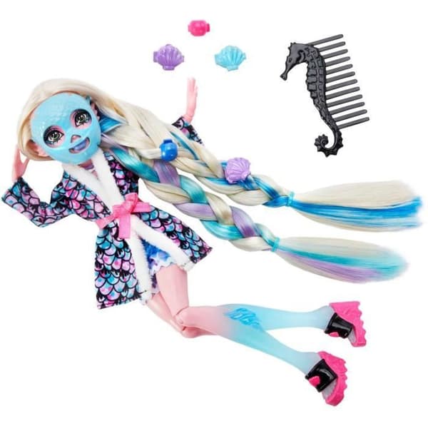 Docka MATTEL MONSTER HIGH LAGOONA BLUE med spatilbehör