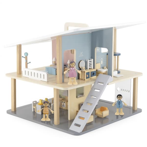 VIGA PoolarB Trädockor Docka Familj Set Figurer