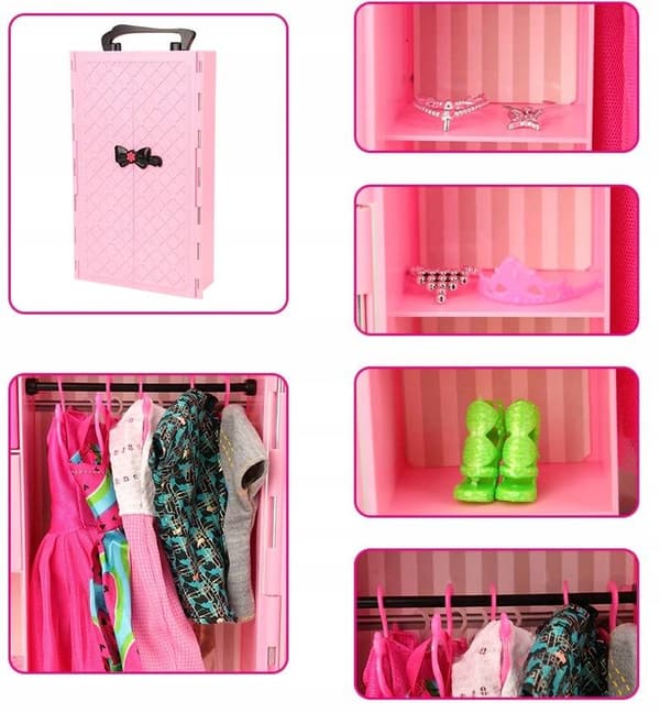 Garderobe Foldegarderobe til tøj + dukke
